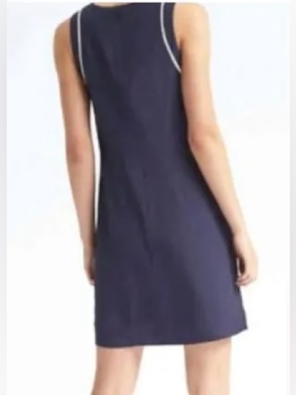 Banana Republic tipped shift dress dark night
